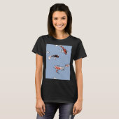 Koi Fish Pattern Telefoon Case T-shirt (Voorkant volledig)