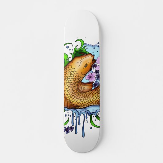 Koi Fish Persoonlijk Skateboard (Voorkant)