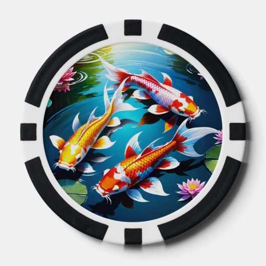 Koi Fish Poker Chips (Voorkant)
