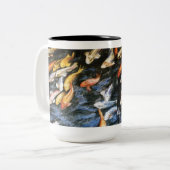 Koi Fish Pond Art Painting Mok (Voorkant links)