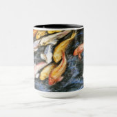 Koi Fish Pond Art Painting Mok (Midden)