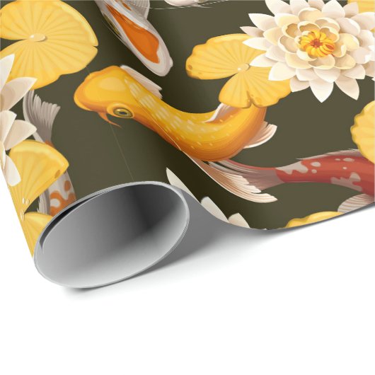 Koi Fish Pond Cadeaupapier (Rol Hoek)