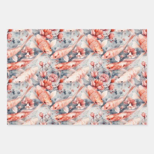 KOI FISH POND CADEAUPAPIER (Voorkant 2)