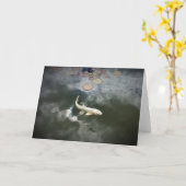 Koi Fish Pond Kaart (Gele Bloem)