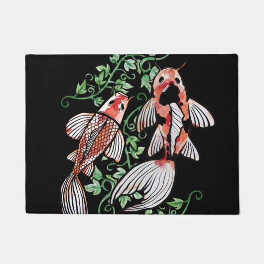 Koi Fish Pond Kois Ivy Japanse visvijver Deurmat (Voorkant)