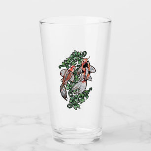 Koi Fish Pond Kois Ivy Japanse visvijver Glas