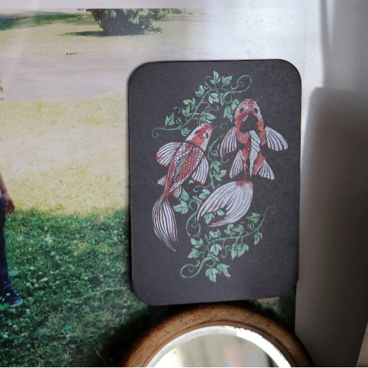 Koi Fish Pond Kois Ivy Japanse visvijver Kaart