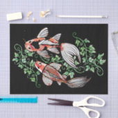 Koi Fish Pond Kois Ivy Japanse visvijver Tissuepapier (Craft)