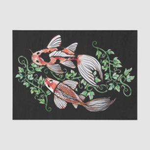Koi Fish Pond Kois Ivy Japanse visvijver Tissuepapier