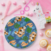 Koi Fish & Pond Lilies - Aangepast Papieren Bordje (Feest)