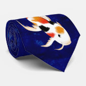 Koi Fish Pond Stropdas (Opgerold)