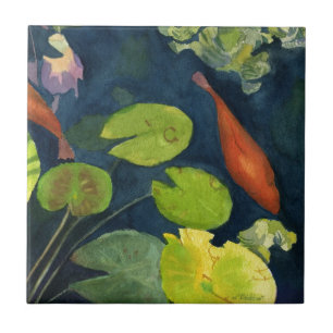 Koi FIsh pond Tegeltje