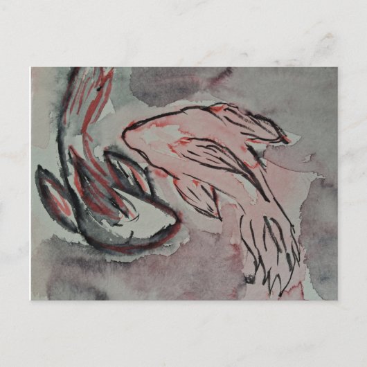 Koi Fish Postacrd Briefkaart (Voorkant)