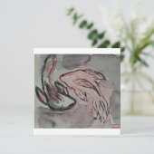 Koi Fish Postacrd Feestdagenkaart (Staand voorkant)