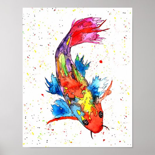 Koi Fish Poster - 11 x 14 inch (Voorkant)