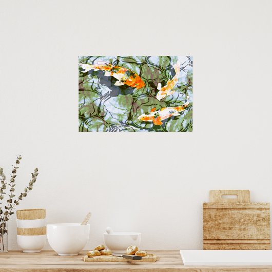Koi Fish Poster Print (Keuken)