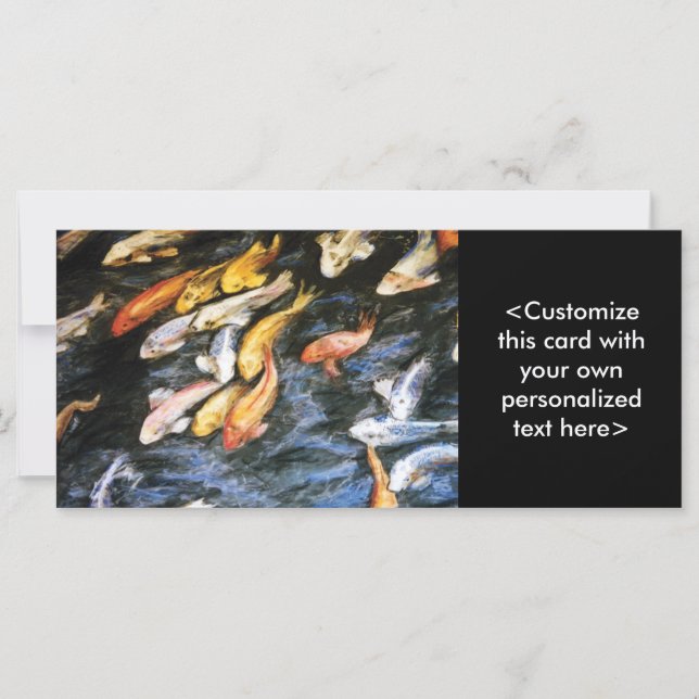 Koi Fish Rack Card (Voorkant)