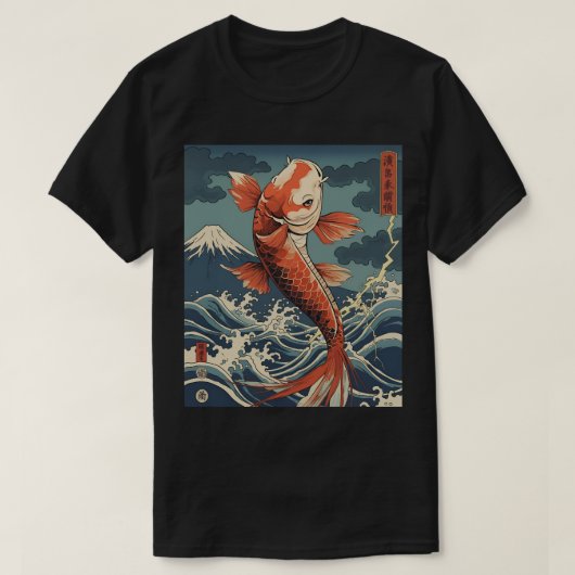 Koi Fish Rising – Ocean Spirit T-shirt (Design voorkant)