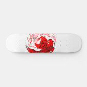 Koi Fish: Rode stip Persoonlijk Skateboard (Horizontaal)