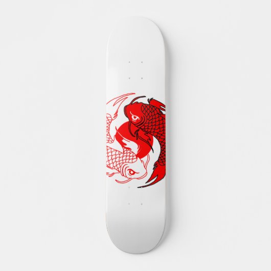 Koi Fish: Rode stip Persoonlijk Skateboard (Voorkant)