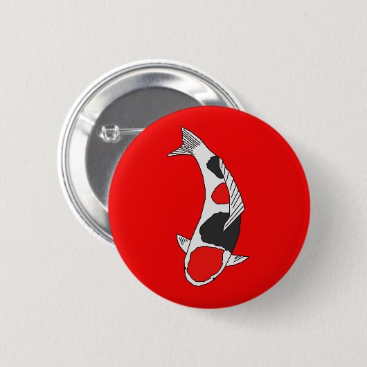 Koi Fish Ronde Button 5,7 Cm (Voorkant /achterkant)