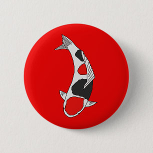 Koi Fish Ronde Button 5,7 Cm