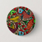 Koi Fish Ronde Button 5,7 Cm (Voorkant)