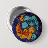 Koi Fish Ronde Button 7,6 Cm (Voorkant /achterkant)
