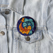 Koi Fish Ronde Button 7,6 Cm (In situ)