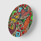 Koi Fish Ronde Klok (Hoek)