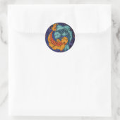 Koi Fish Ronde Sticker (Tas)