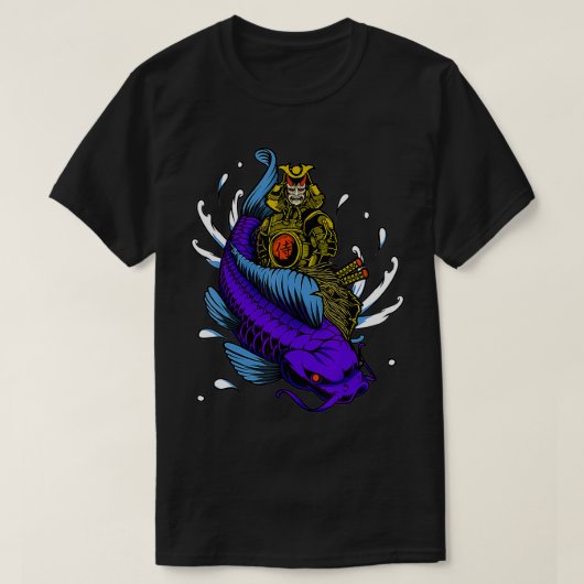 Koi Fish Samurai Japanse Warrior T-shirt (Design voorkant)