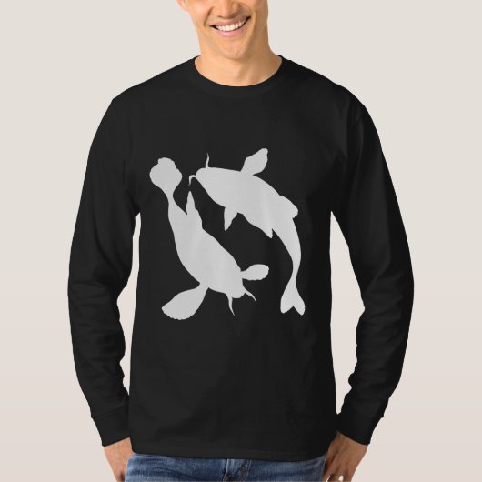 Koi Fish Silhouette T-shirt (Voorkant)