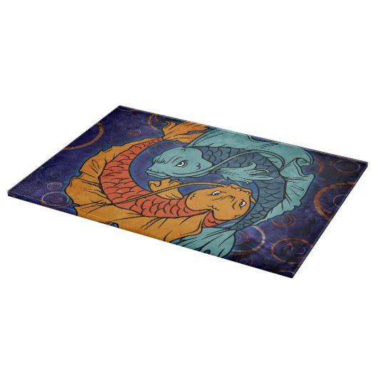 Koi Fish Snijplank (Hoek)