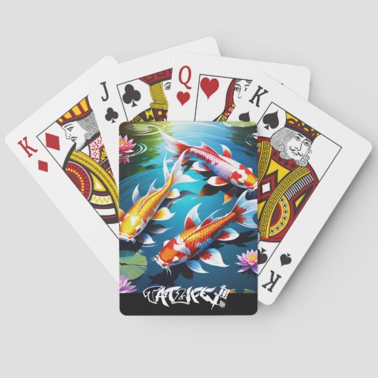 Koi Fish-spelkaarten Pokerkaarten (Achterkant)