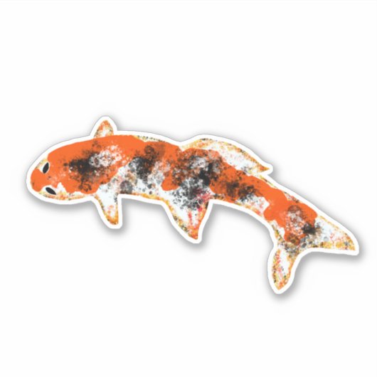 Koi Fish Sticker (Voorkant)