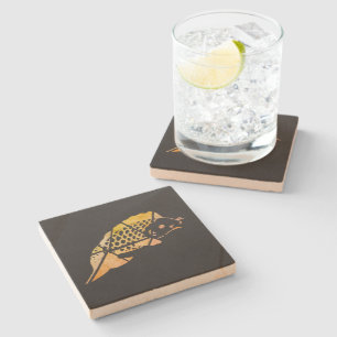 Koi Fish Stone Onderzetter