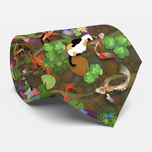 Koi Fish Stropdas (Opgerold)