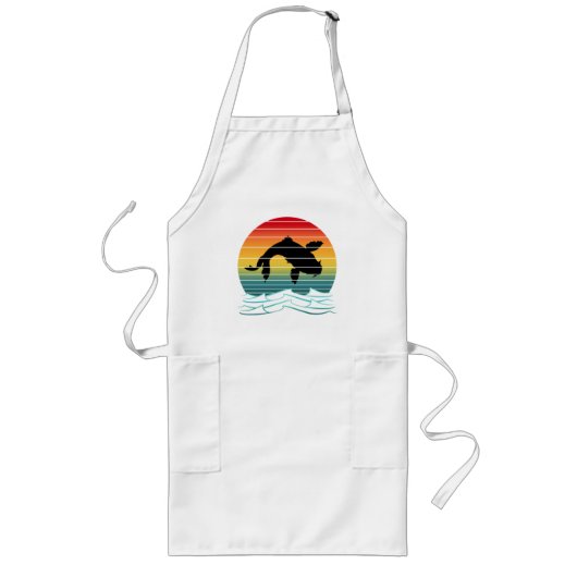  Koi Fish Sunset Scenery Lang Schort (Voorkant)