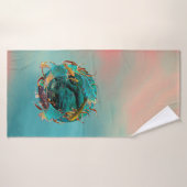 Koi Fish "SWIMMING IN PEACE" Badhanddoek (Badhanddoek)