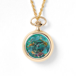 Koi Fish SWIMMING IN PEACE Horloge