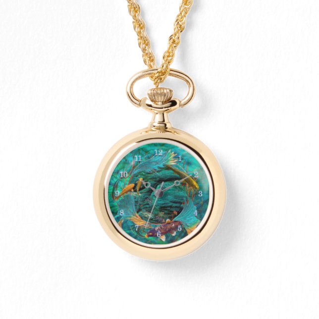 Koi Fish SWIMMING IN PEACE Horloge (Voorkant)