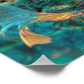 Koi Fish "SWIMMING IN PEACE" Poster (Hoek)