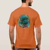 Koi Fish "SWIMMING IN PEACE" T-shirt (Achterkant)