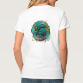 Koi Fish "SWIMMING IN PEACE" T-shirt (Achterkant)