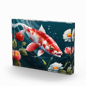 Koi Fish Taiji Japanse Kunst Koi Vis Schilderen Fotoblokken (Rechts)