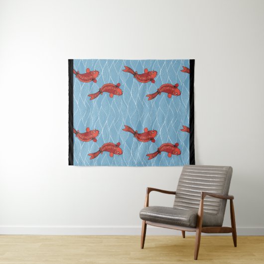 KOI FISH Tapestry Wandkleed (In Situ (horizontaal))