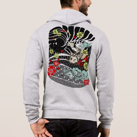 Koi Fish Tattoo Hoodie (Achterkant)