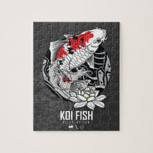 KOI FISH-TATTOO LEGPUZZEL