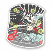 Koi Fish Tattoo Sticker (Voorkant)